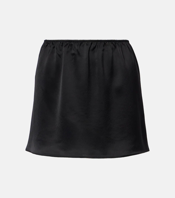  Leset Leset Barb Satin Miniskirt 