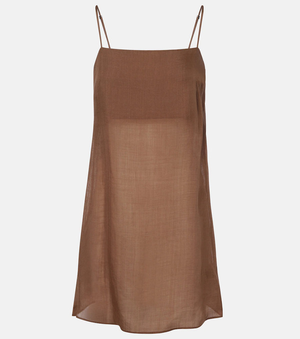  Leset Leset Niko Ramie Minidress 