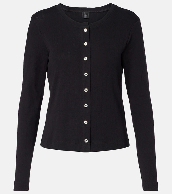  Leset Leset Pointelle Cotton Cardigan 