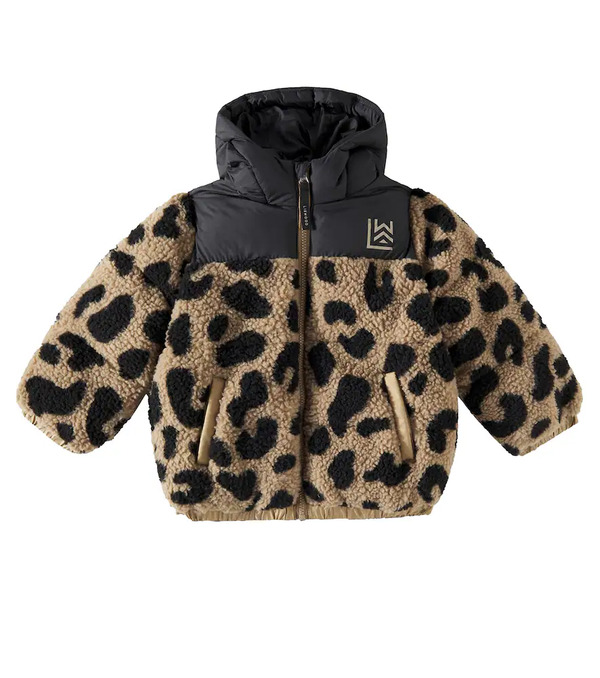  Liewood Liewood Niko Leopard-print Fleece Puffer Jacket 