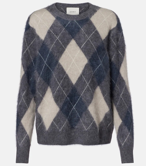  Lisa Yang Lisa Yang Margy Argyle Cashmere Sweater 