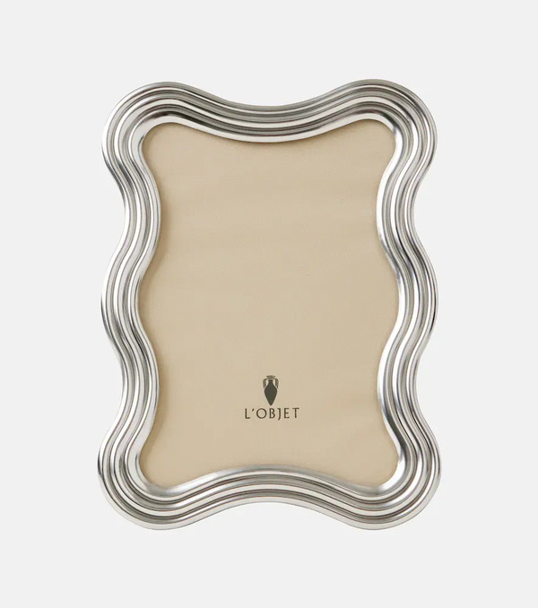  L'objet L'objet Ripple Platinum-plated Picture Frame 