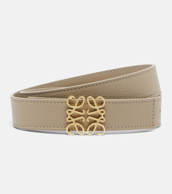  Loewe Loewe Anagram Bombe Leather Belt 