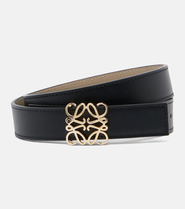  Loewe Loewe Anagram Bombe Reversible Leather Belt 