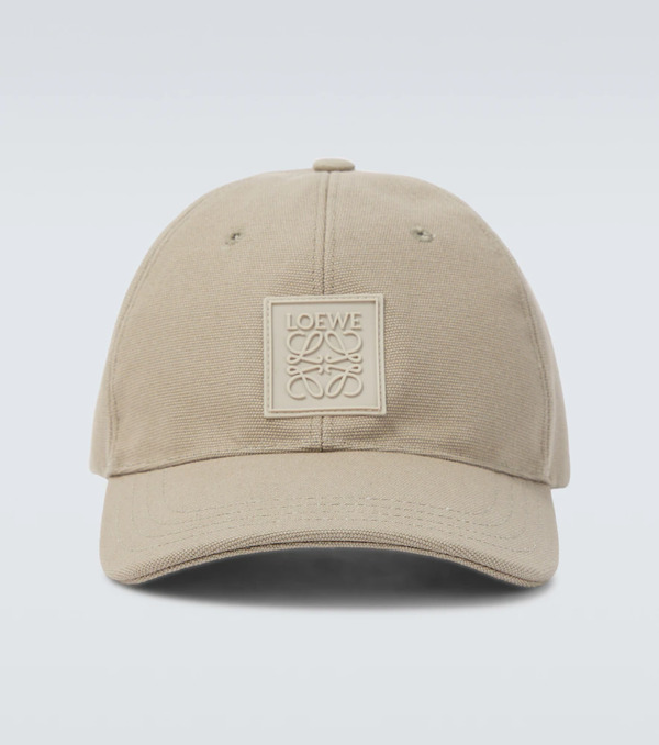  Loewe Loewe Anagram Cotton Canvas Baseball Cap 