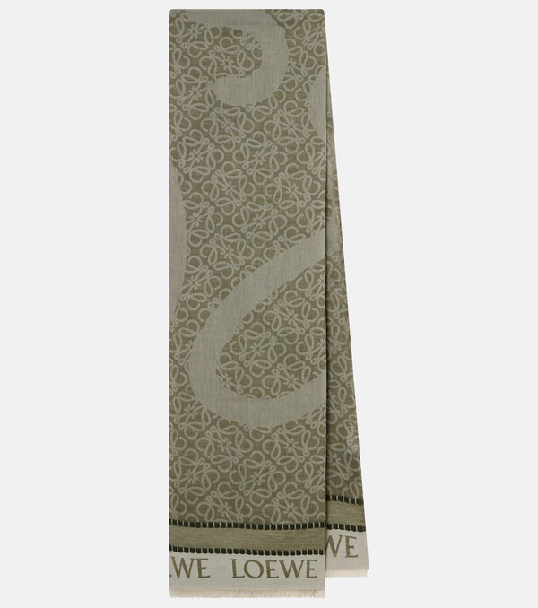  Loewe Loewe Anagram Cotton Jacquard Scarf 