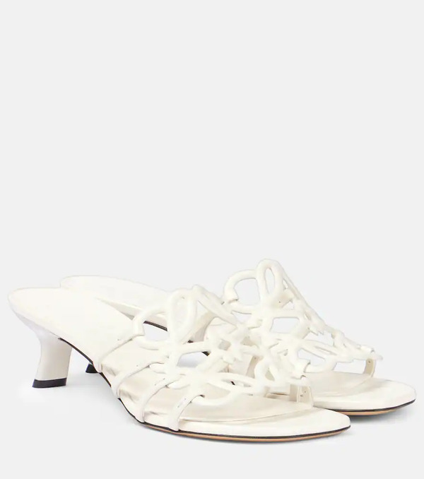  Loewe Loewe Anagram Leather Mules 