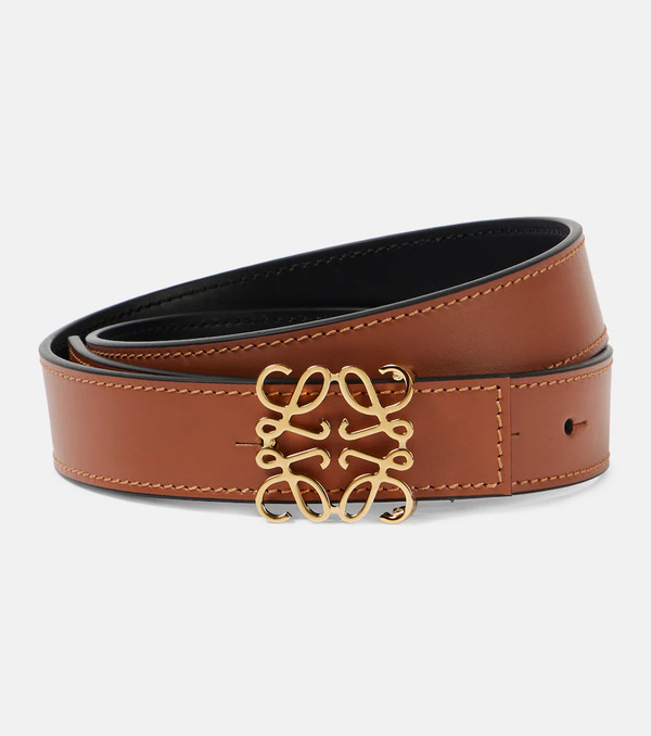  Loewe Loewe Anagram Reversible Leather Belt 
