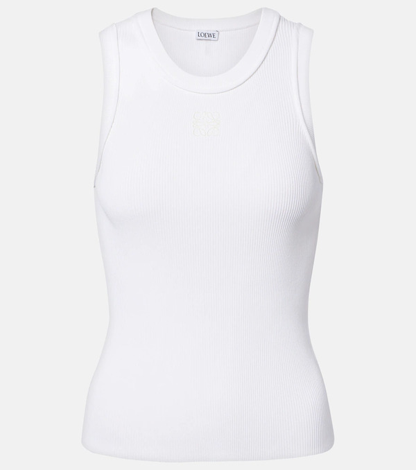  Loewe Loewe Anagram Ribbed-knit Tank Top 