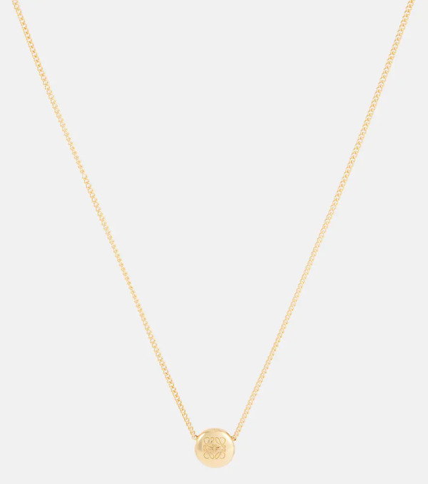 Loewe Loewe Anagram Sterling Silver Necklace 