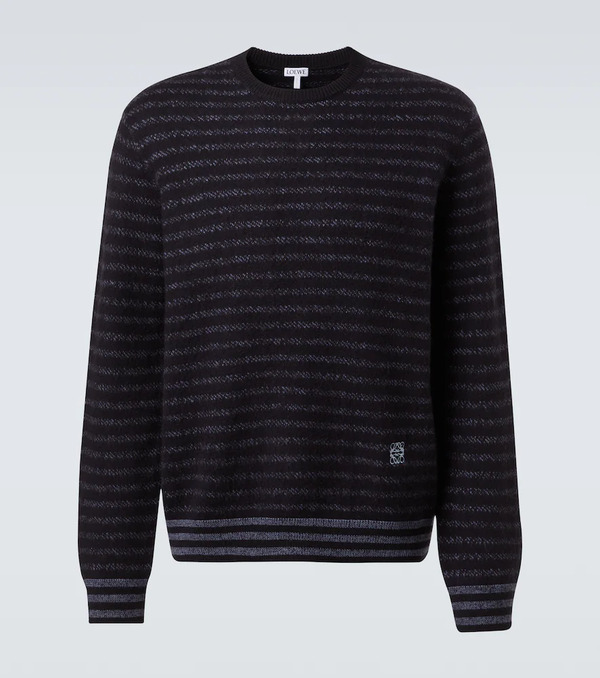  Loewe Loewe Anagram Striped Wool Sweater 
