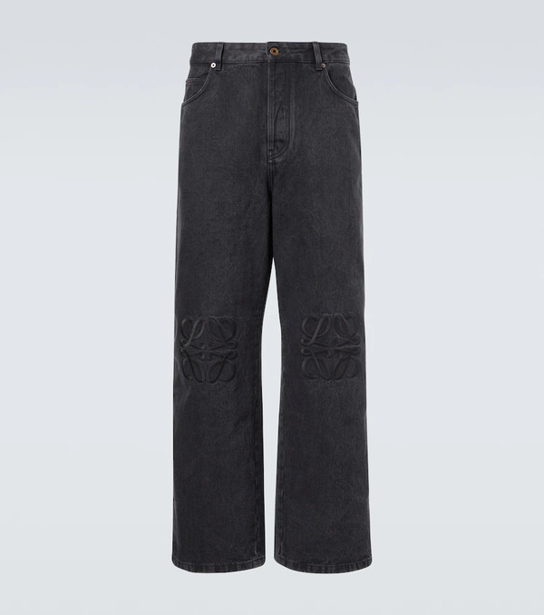  Loewe Loewe Anagram Wide-leg Jeans 