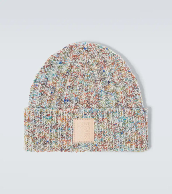  Loewe Loewe Anagram Wool And Cashmere-blend Beanie 