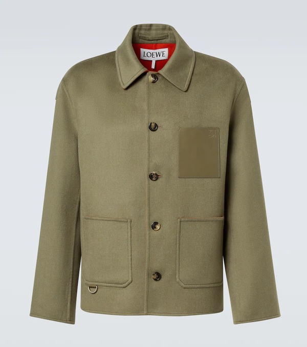  Loewe Loewe Anagram Wool And Cashmere Jacket 