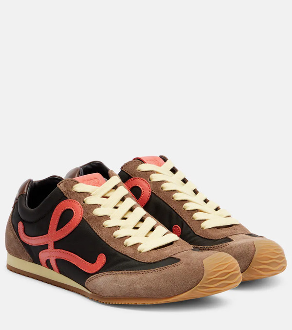  Loewe Loewe Ballet Runner 2.0 Suede-trimmed Sneakers 