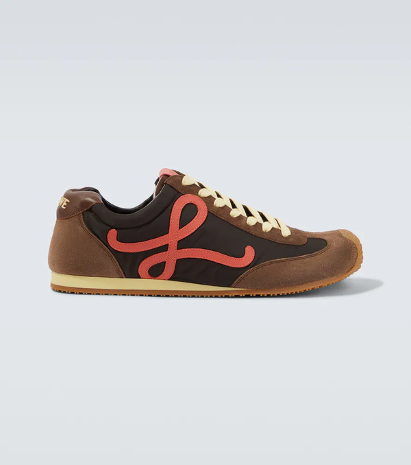  Loewe Loewe Ballet Runner 2.0 Suede-trimmed Sneakers 