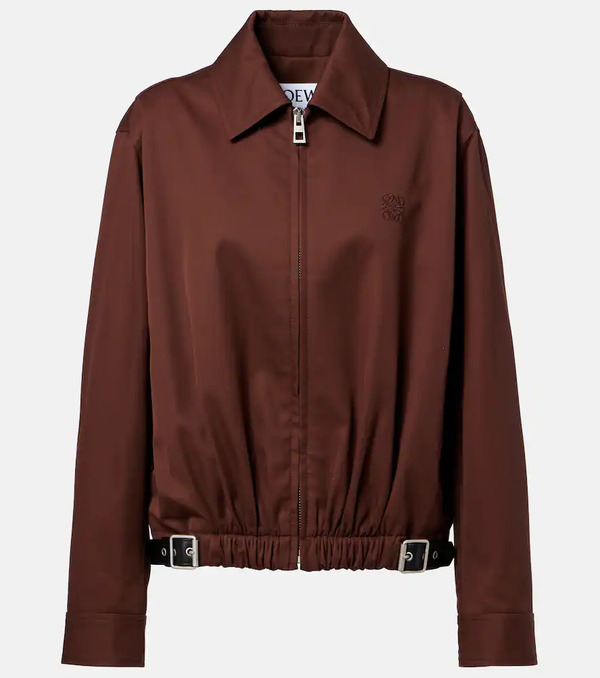  Loewe Loewe Belted Cotton And Silk Twill Blouson 