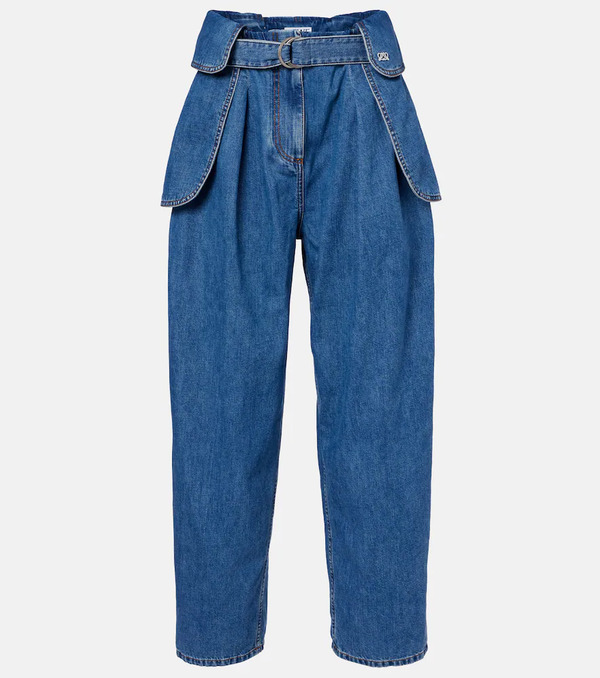  Loewe Loewe Belted Wide-leg Jeans 