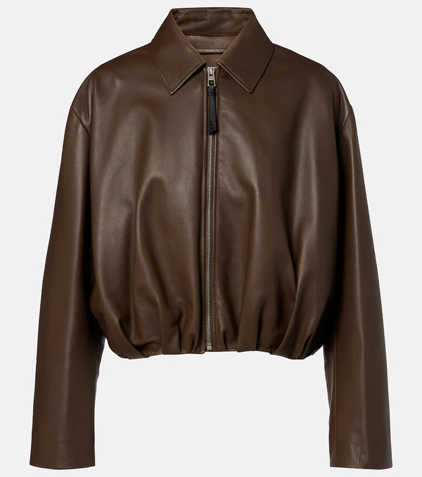  Loewe Loewe Draped Leather Jacket 