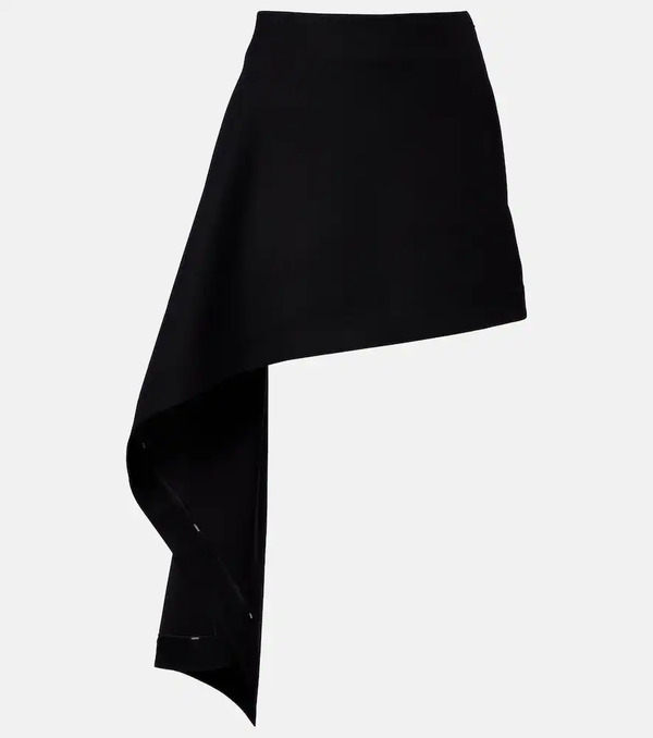  Loewe Loewe Draped Wool Miniskirt 