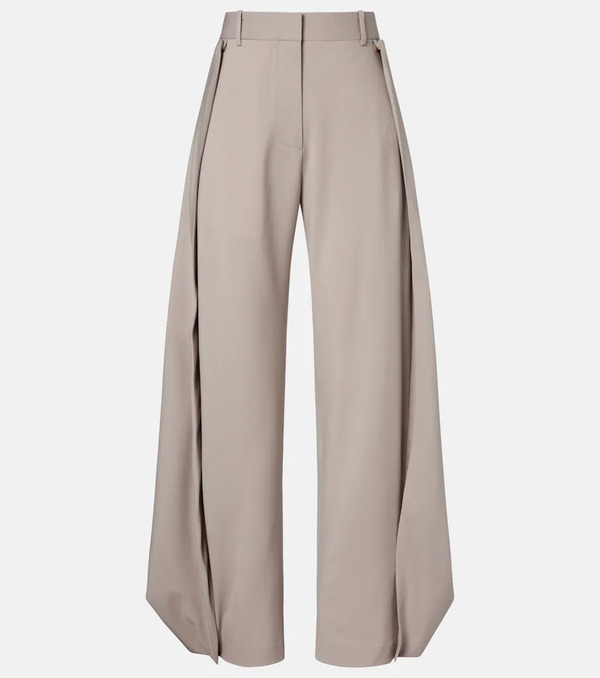  Loewe Loewe Draped Wool Wide-leg Pants 