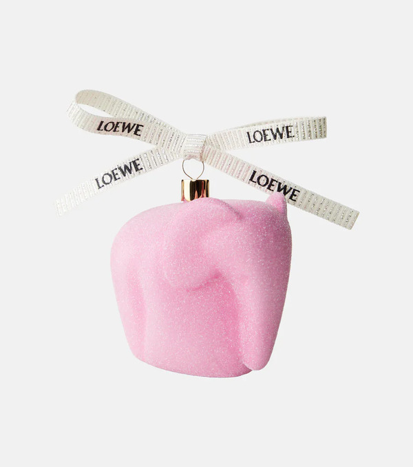 Loewe Loewe Elephant Glitter Glass Ornament 