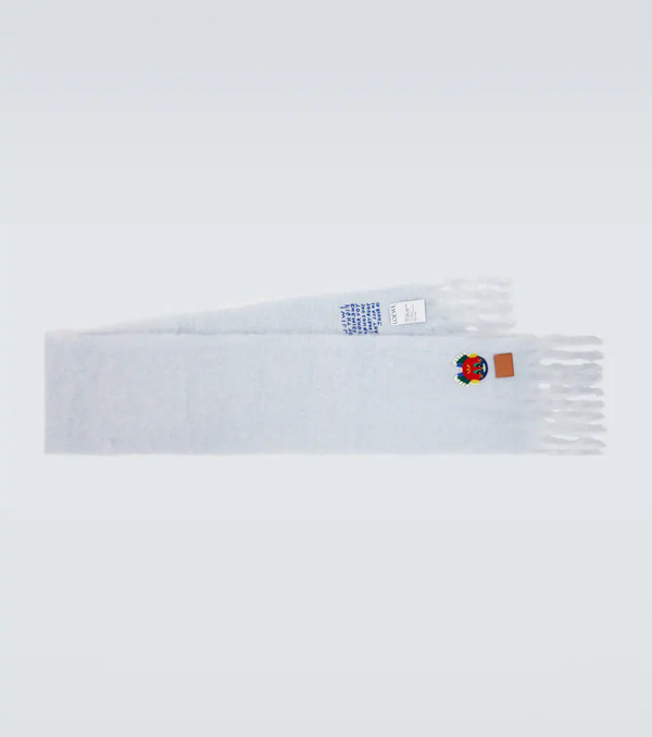  Loewe Loewe Embroidered Mohair And Wool Scarf 