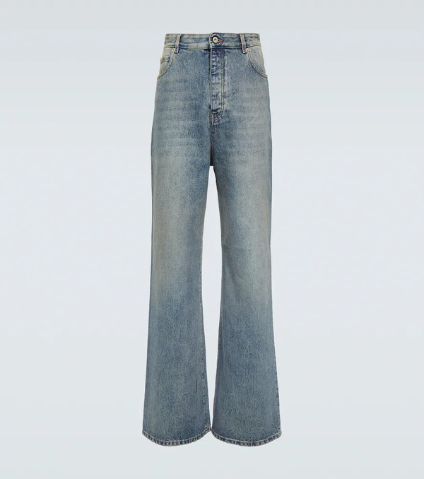  Loewe Loewe Faded Wide-leg Jeans 