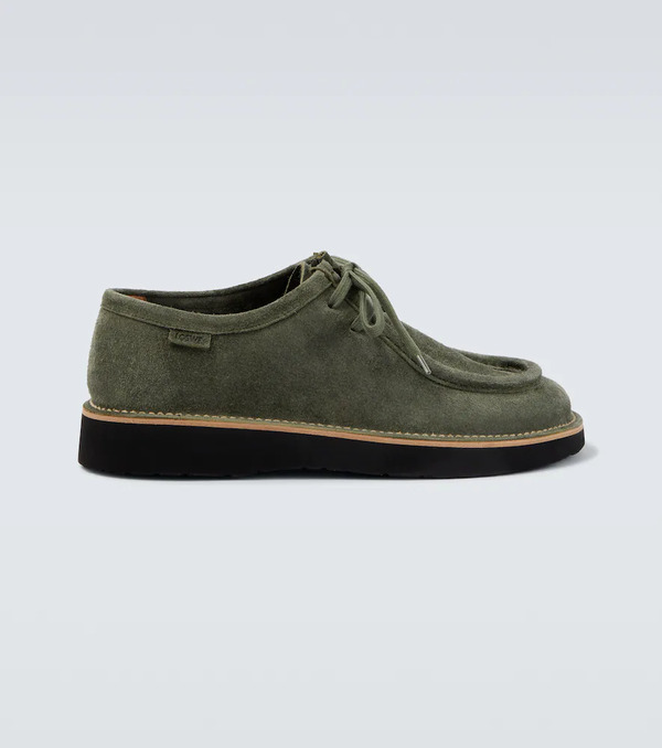  Loewe Loewe Faro Suede Boat Shoes 
