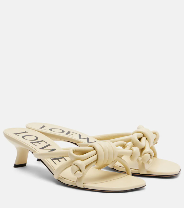  Loewe Loewe Flamenco 45 Leather Mules 