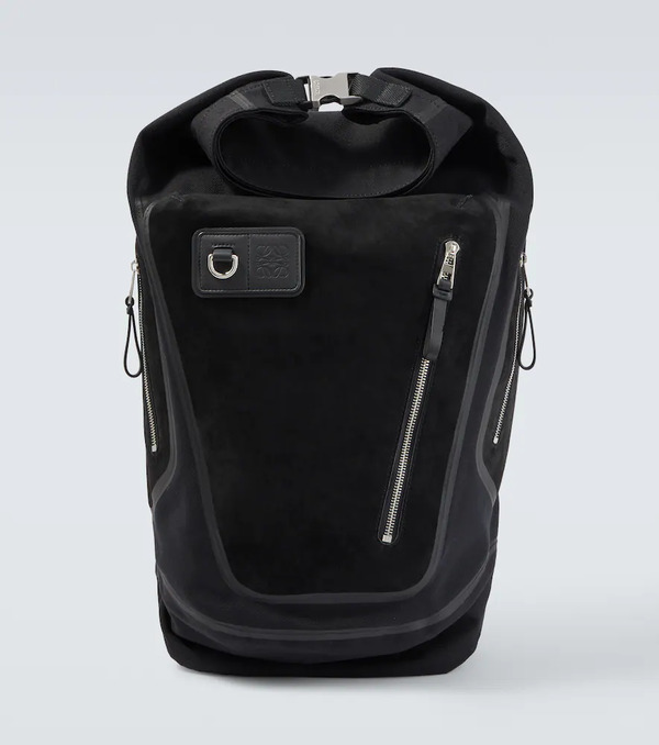  Loewe Loewe Flex Canvas And Suede Backpack 