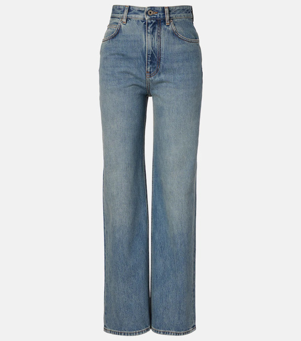 Loewe Loewe High-rise Wide-leg Jeans 
