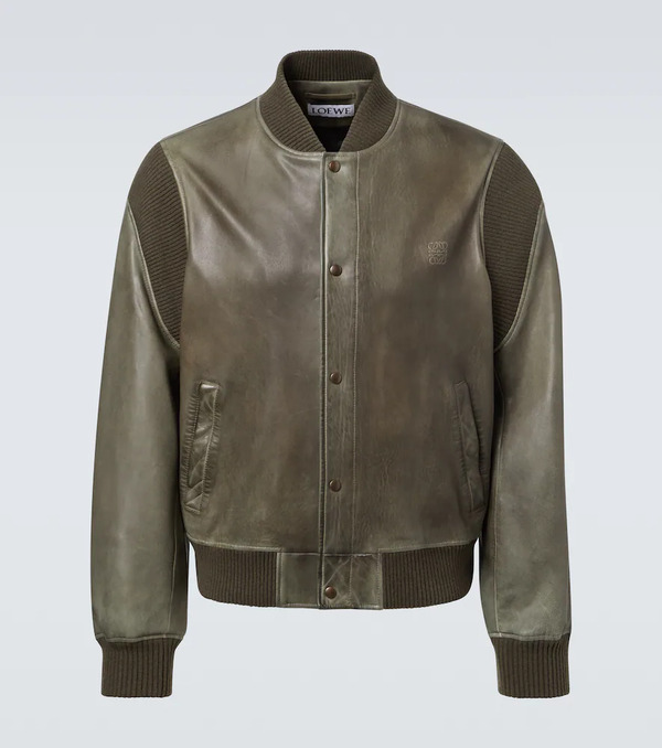  Loewe Loewe Leather Bomber Jacket 