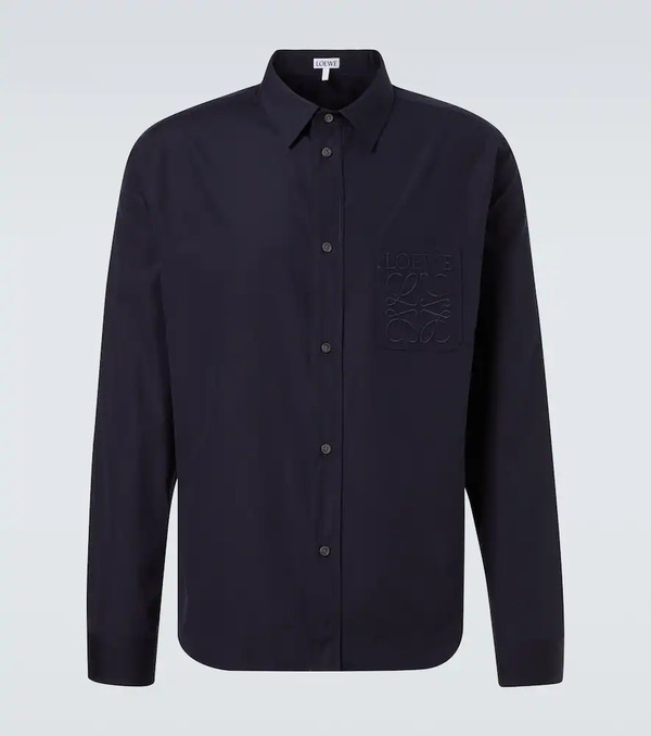  Loewe Loewe Logo Cotton Poplin Shirt 
