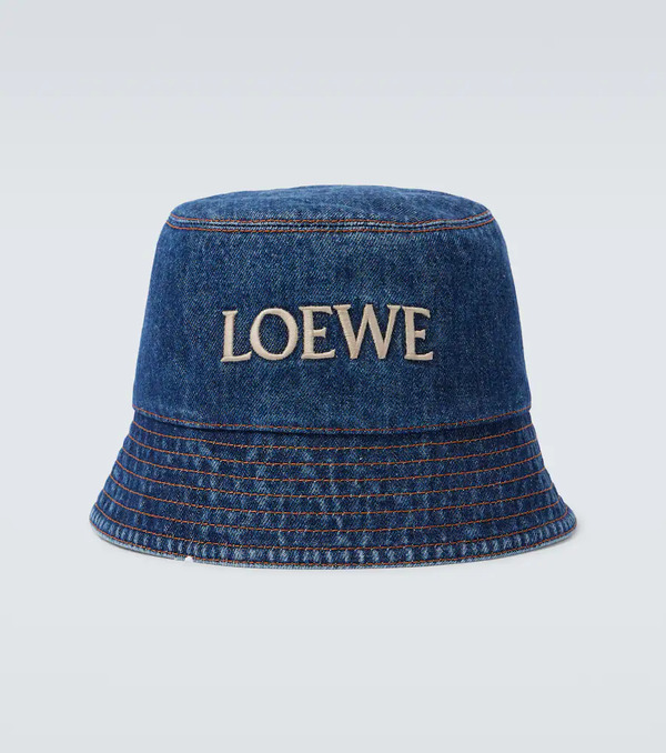 Loewe Loewe Logo Denim Bucket Hat 
