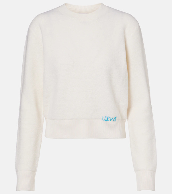  Loewe Loewe Logo Embroidered Wool Sweater 