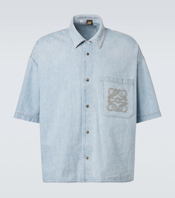  Loewe Loewe Paula's Ibiza Anagram Denim Shirt 
