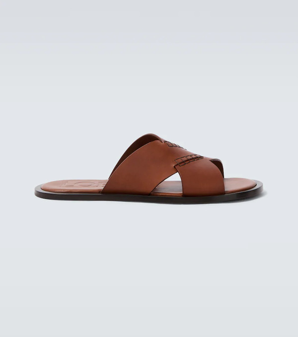  Loewe Loewe Paula's Ibiza Flex Leather Sandals 