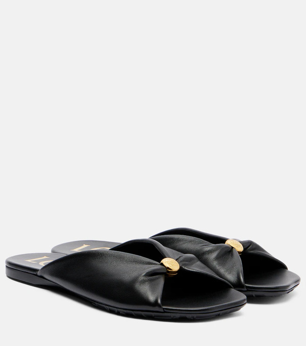  Loewe Loewe Paula's Ibiza Pebble Leather Slides 
