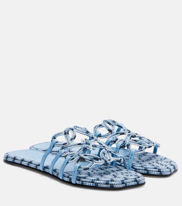  Loewe Loewe Paula's Ibiza Petal Anagram Canvas Slides 