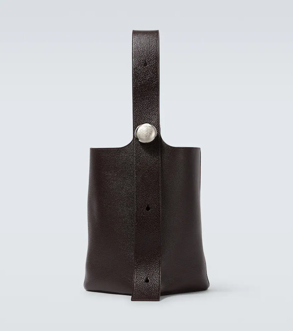  Loewe Loewe Pebble Large Leather Bucket Bag 