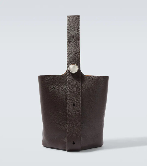  Loewe Loewe Pebble Large Leather Bucket Bag 