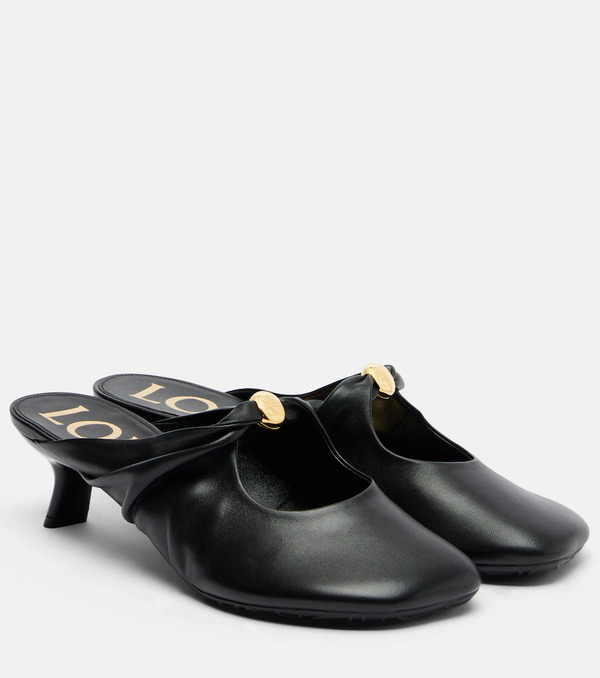  Loewe Loewe Pebble Soft Leather Mules 
