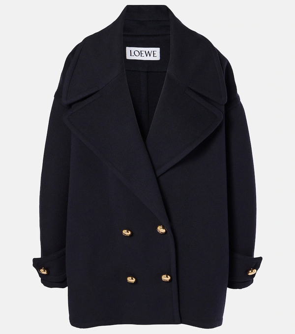  Loewe Loewe Pebble Wool Peacoat 