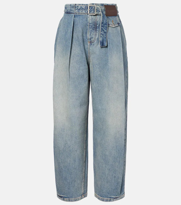  Loewe Loewe Pleated Wide-leg Jeans 