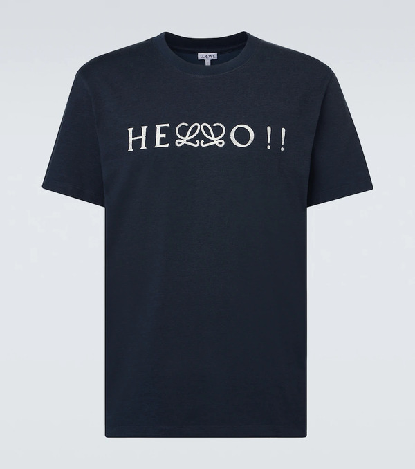  Loewe Loewe Printed Cotton-blend Jersey T-shirt 