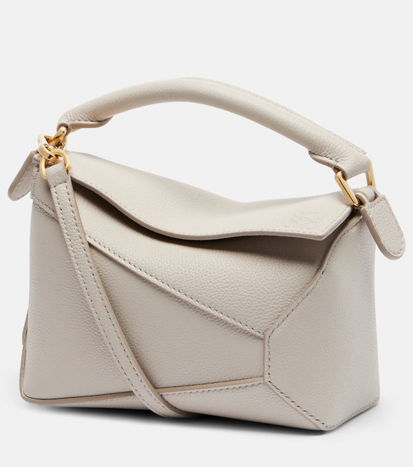  Loewe Loewe Puzzle Edge Mini Leather Top-handle Bag 
