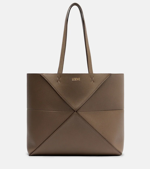  Loewe Loewe Puzzle Fold Medium Leather Tote Bag 