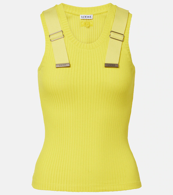  Loewe Loewe Ribbed-knit Cotton-blend Tank Top 