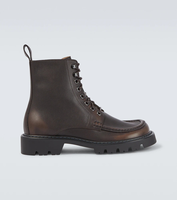  Loewe Loewe Sierra Leather Combat Boots 